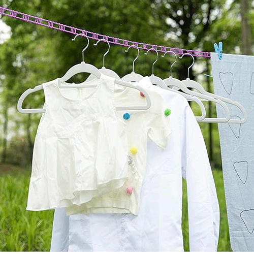 Nylon Non-Slip Clothes Line Rope 5m - Pink