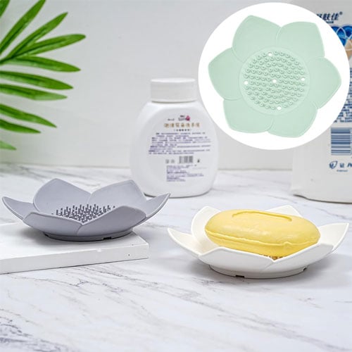 Silicone Lotus Soap Holder - Light Pistachio