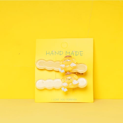 Pea Shape Baby Hair Clip - Yellow Cinnamoroll