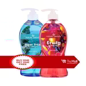 Nature Beauty Ocean Fresh Shower Gel 500ml (Get Nature Beauty Fruity Shower Gel 500ml Free)
