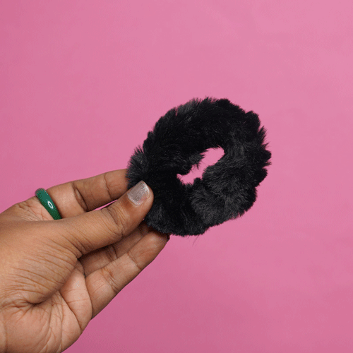 Soft Fleece Hair Band - Black