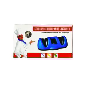 Kitchen Suction Cup Knife Sharpener - Blue •