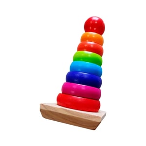 Rainbow Tower Wooden Toy