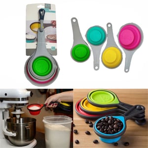 Foldable Silicone Measuring Cup 4pcs Set
