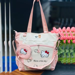 Hello Kitty Shoulder Bag With Coin Pouch - Pink
