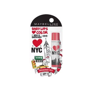 Maybelline New York Baby Lips Color Lip Balm 4g - Broadway Red SPF11