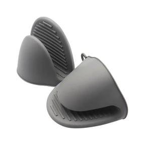 Silicone Heat Resistant Gloves 1 Pair - Gray