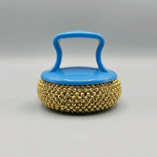 Plastic Handle Dish Cleaner - Blue
