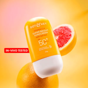 Dot & Key Vitamin C + E Super Bright Sunscreen SPF50+ With Sicilian Blood Orange PA+++ 50g •