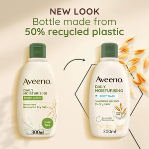 Aveeno Daily Moisturising Body Wash with Soothing Oat For Normal To Dry Skin 300ml