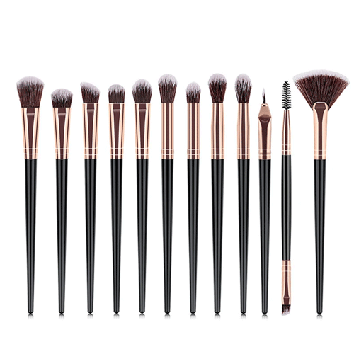 MAANGE Makeup Brush 12pcs - Black