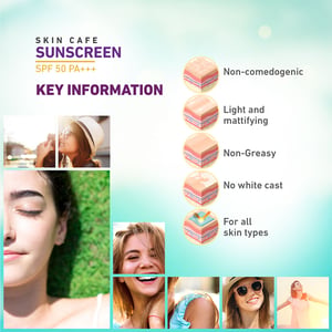 Skin Cafe Lightweight And Non-Greasy Sunscreen 60g - SPF 50 PA+++