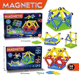 Magnetic Building Blocks - 58pcs