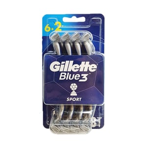 Gillette Blue 3 Sport Razor 8pcs