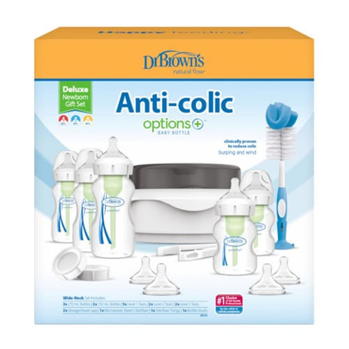Dr Brown’s Options+ Anti Colic Wide Neck Deluxe Newborn Feeding Gift Set (7990)