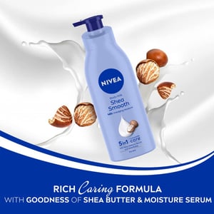 Nivea Shea Smooth 48h Body Milk for Dry Skin 400ml