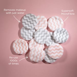 Magnitone London Wipeout Swipes Microfibre Makeup Removal Pads Duo