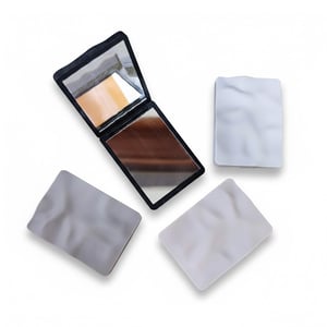 Foldable Rectangular Duo Mirror - Black