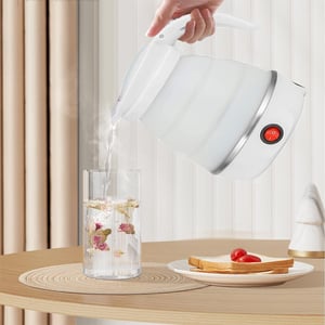 Foldable Silicone Electric Kettle - White