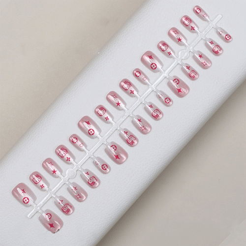 Premium False Nails 30pcs - Hello Kitty