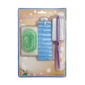 Health Pumice Stone 3pcs Set - Blue