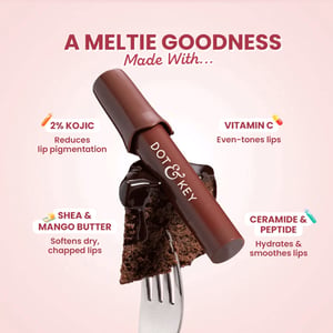Dot & Key Meltie Lip Balm With 2% Kojic 4g SPF 50+ PA+++ Cocoa Creme •