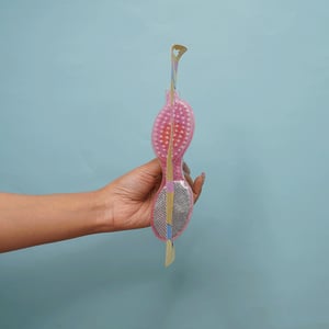 Plastic Foot File Double sided 4 in 1 Washable Foot Brush - Pink