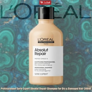 L'Oreal Paris Professionnel Serie Expert Absolut Repair Shampoo For Dry & Damaged Hair 300ml •