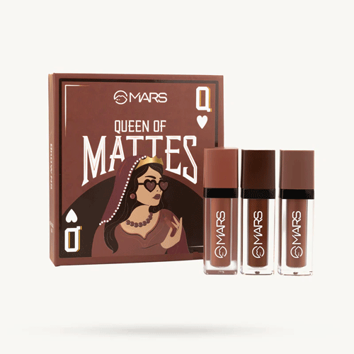 Queen Of Mattes Liquid Lipsticks Set - 04 Browns •