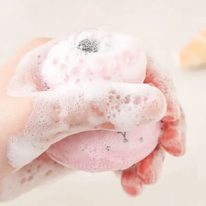 Kiss Lovely Octopus Shape Silicon Face Cleansing Scrubber - Pink