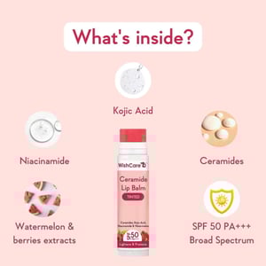 WishCare Ceramide Natural Lip Balm Tinted 5g - SPF50 pa+++   •