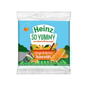 Heinz So Yummy Mango & Apricot Biscotti (7+ Months) 60g•
