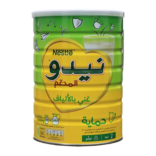 Nestle Nido Fortified Full Cream Milk Powder 2500gm (Tin)•
