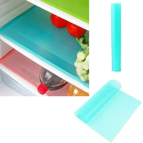 Washable Refrigerator Tray Mat - Blue