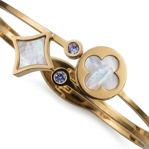 Luxurious Design Bracelet For Women - White Alhambra Diamond