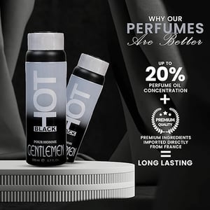 Bernard Dimitri Hot Black Deodorant For Men 200ml - Gentlemen •