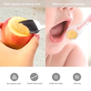 Multifunctional Baby Feeding Spoon - Green