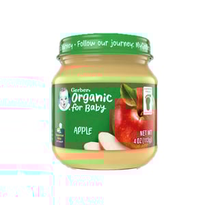 Gerber Organic For Baby Apple (6+months) 113gm•