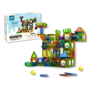 200pcs Magnetic Building Tiles (Age 3+)