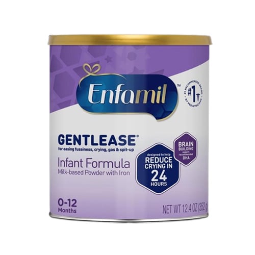 Enfamil Gentlease Infant Formula Milk with Iron (0-12months) 352gm•