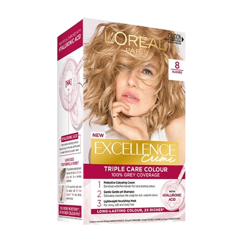 L'Oreal Paris Excellence Creme Haircolour - 8 Natural Blonde•