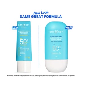 Dot & Key Blueberry Hydrate Barrier Repair Sunscreen SPF 50+ with Hyaluronic and Ceramides PA+++ 80g•