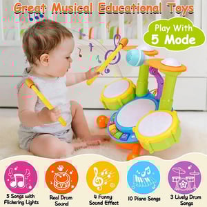 Musical Drum Set For Baby (3+ Age)