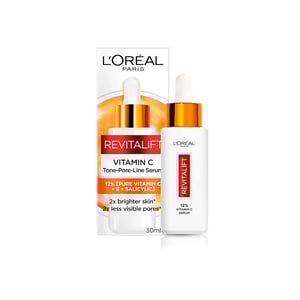 L'Oreal Paris Revitalift Pure Vitamin C Brightening Face Serum 30ml  •