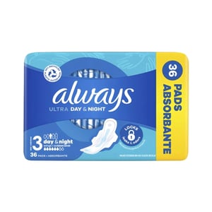 Always Ultra Day And Night Multi Protection Sanitary Pads Size 3 - 36pcs