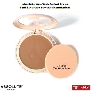 Absolute New York Velvet Focus Full Coverage Powder Foundation 6g - MFVF06 Tan Warm Olive