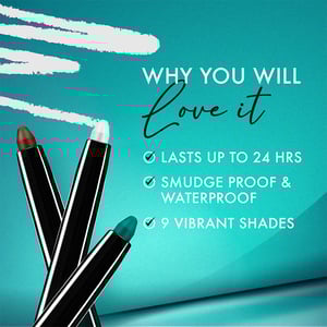 Lakme 9 To 5 Fashionista Collection Eyeconic Kajal 0.35g - Deep Black •