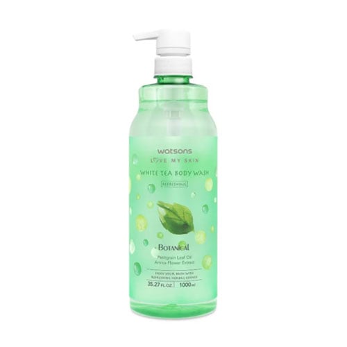 Watsons Love My Skin Botanical Refreshing White Tea Body Wash 1000ml  •