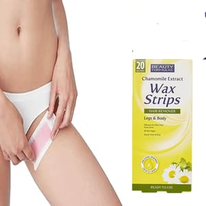 Beauty Formulas Chamomile Extract Hair Removal Wax Strips For Legs & Body 20 Strips •