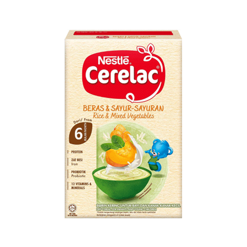 Nestle Rice & Mixed Vegetables (From 6months) 250g •